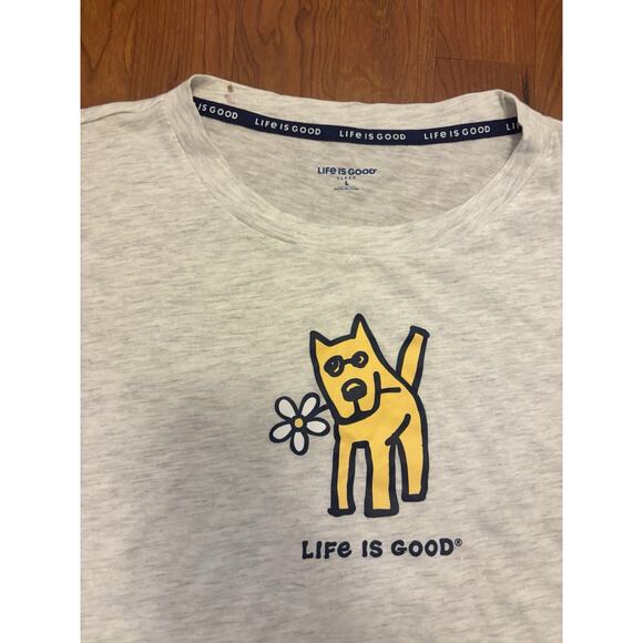 Life is Good Cozy Dog with Daisy Women's Sleep-Dress Size Large - Picture 3 of 5